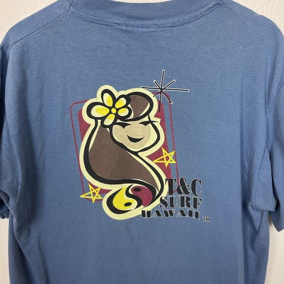 Vintage TC Surf Shirt Mens Large Single Stitch USA Made Retro Surfing Hawaiian - Picture 5 of 14